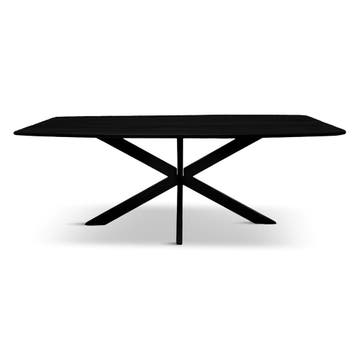 Eettafel Deens Ovaal Elise 300x120cm Zwart Mango, Huis en Inrichting, Tafels | Eettafels, Ophalen of Verzenden, Nieuw