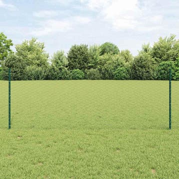 vidaXL zeshoekig gaasgek met palen 100 x 0,8 m PVC-Coated, Verzenden, Nieuw, IJzer