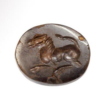 Sasanian hematiet Dome Seal with Horse