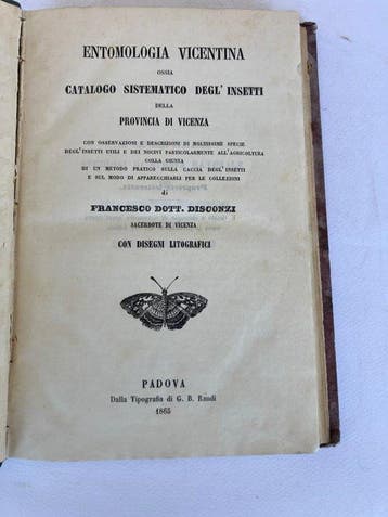 Francesco Dott. Disconzi - Entomologia vicentina ossia