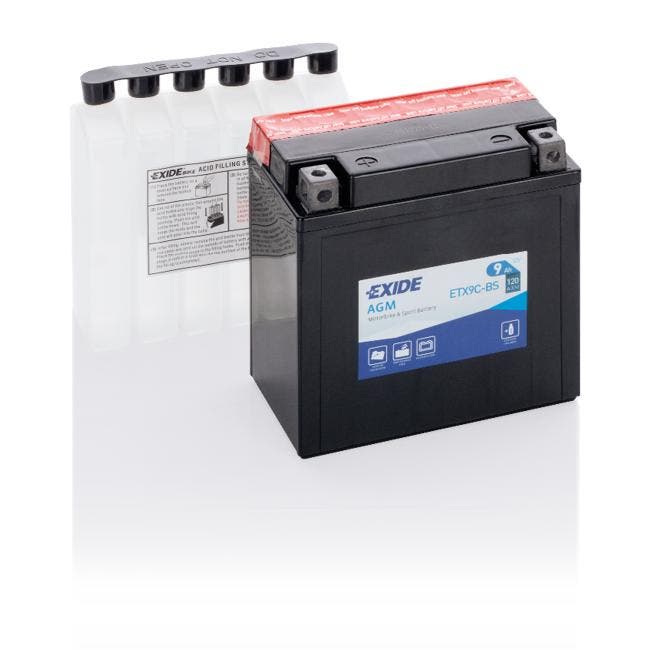 Exide AGM 12V accu | ETX9C-BS | 12V 9Ah, Auto-onderdelen, Accu's en Toebehoren, Ophalen of Verzenden