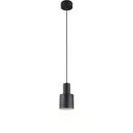 Moderne Zwarte Metalen LED Hanglamp Trion Dago met E27 Fitti, Ophalen of Verzenden, Nieuw