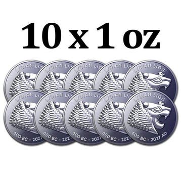 Verenigde Staten. 10 x 2027 1 oz Titanium Lydian Lion Round