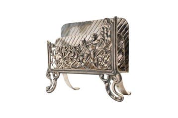 Figuur - Letter Holder with Cherub - .835 zilver, Antiek en Kunst
