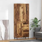 vidaXL buffetkast met lade 2 pcs Oud Hout Geengineerd Hout, Minder dan 50 cm, Verzenden, Nieuw, Minder dan 100 cm