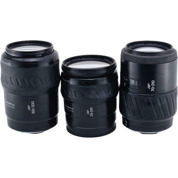 Minolta AF Zoom 28-105mm + AF Zoom xi 100-300mm + AF Zoom, Nieuw