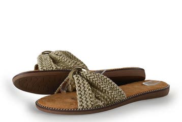 Graceland Slippers in maat 42 Beige, Slippers, Verzenden, Beige, Zo goed als nieuw