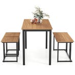 LIVSK 4-delige Eettafelset - Ruime Tafel - Comfortabele Bank, Verzenden, Nieuw