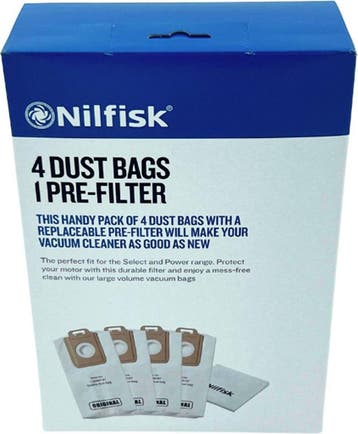 Nilfisk Select Serie - Synthestische Stofzakken - 4 st, Verzenden, Nieuw