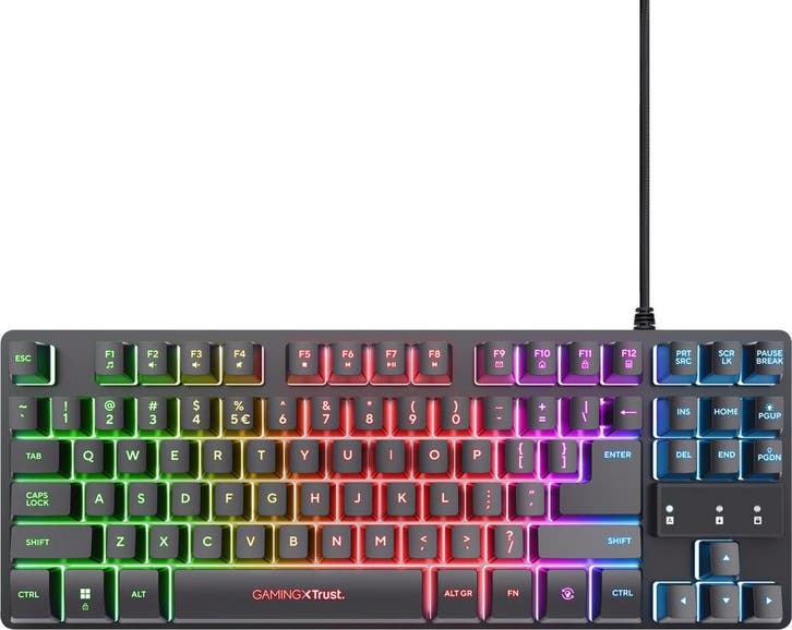 Trust GXT 833 Thado - Bedraad Gaming Toetsenbord -, Computers en Software, Toetsenborden, Verzenden
