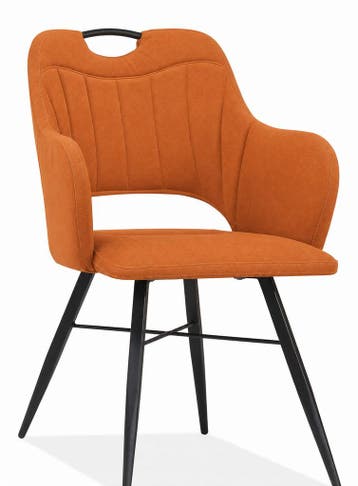 Eetkamerstoel Jewel - eetkamerstoelen - Oranje, Huis en Inrichting, Stoelen, Nieuw, Overige materialen