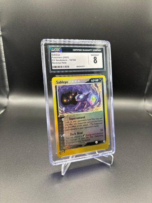 Pokémon - 1 Graded card - Sableye 10/100 Foil - CGC 8 - EX -, Hobby en Vrije tijd, Verzamelkaartspellen | Pokémon