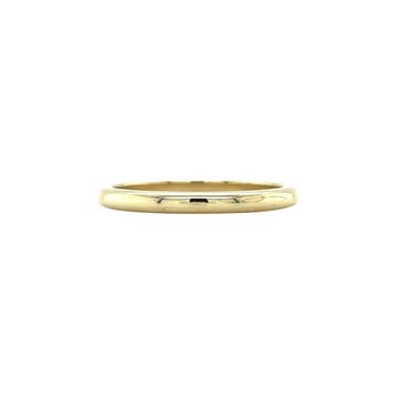 Gouden gladde (aanschuif) ring 14 karaat, Verzenden, Zo goed als nieuw, Goud