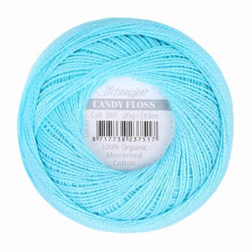 Scheepjes Candy Floss - 397 Cyan, Verzenden, Nieuw