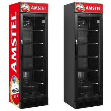 Amstel glasdeurkoelkast 345 liter, Ophalen of Verzenden