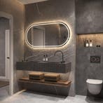 HIPP Design Phantom Ovaal Rechte LED spiegel - 140 x 70 cm -, Ophalen of Verzenden, Nieuw