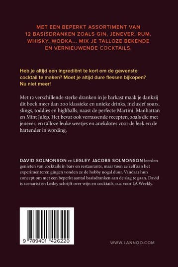 De 12 Bottle Bar 9789401426220 Lesley Jacobs Solmonson, Verzenden, Gelezen, Lesley Jacobs Solmonson