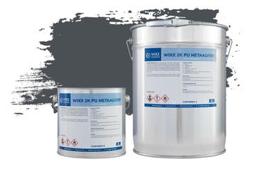 Wixx 2K PU Metaalverf RAL 7016 | Antracietgrijs 10L, Nieuw, Verf, Grijs, Verzenden