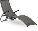 aluminium Ligbed - 174x59x85 cm - zwart, Caravans en Kamperen, Kampeeraccessoires, Verzenden, Nieuw