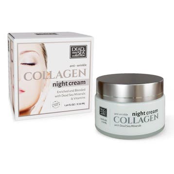 Dode zee mineralen Collageen Nacht Gezicht creme - direct, Nieuw