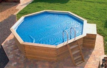 Gardipool OCTOO Ø4,00 x 1,20 m - hardhouten rand, Ophalen of Verzenden, Nieuw