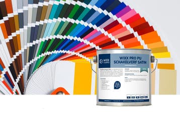 Wixx PRO PU Schakelverf Satin Mengkleur 1L, Doe-het-zelf en Verbouw, Verf, Beits en Lak, Overige kleuren, Verzenden, Nieuw, Verf