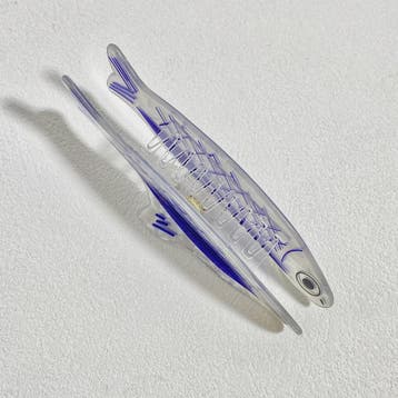 Grappige Blauwe Vis Haarclip - Stijlvolle Klem voor Paardens
