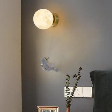 Astronaut Wandlamp Maan LED voor Kinderkamer, Verzenden, Nieuw