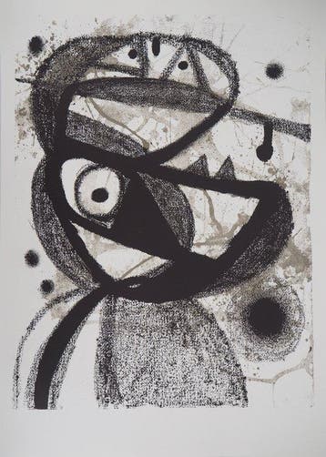 Joan Miro (1893-1983) - Oiseau surréaliste, Antiek en Kunst