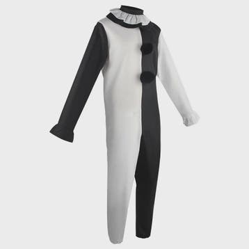Eng Terrifier Clown Kostuum Heren Dames - Zwart Wit Jumpsuit, Verzenden, Nieuw