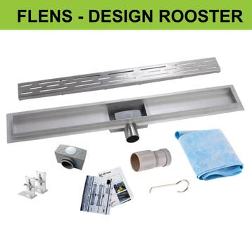 RVS Douchegoot flens met uitneembaar sifon STANDAARD ROOSTER, Ophalen of Verzenden, Nieuw, Douche