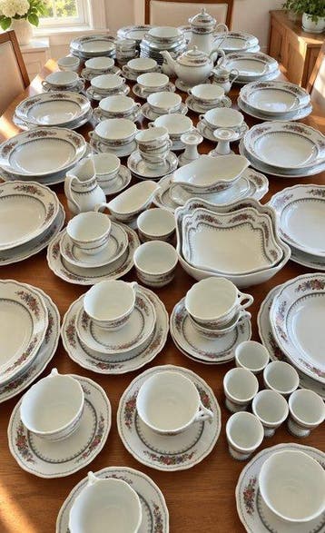 Hutschenreuther - Eetservies voor 12 (106) - Arabella -