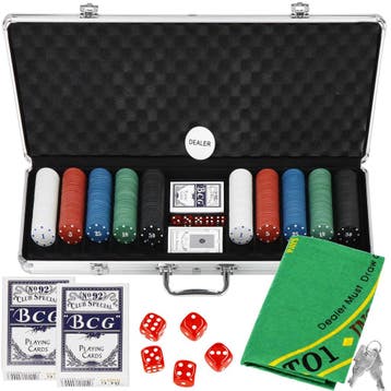 Pokerset - 500 Chips - Inclusief Koffer - Poker, Auto diversen, Ophalen of Verzenden