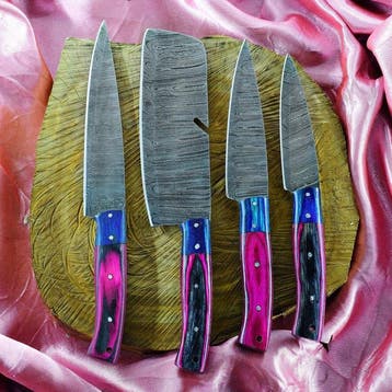 Keukenmes - 627 - Staal, Hout, Handgemaakt verzamelobject: