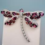 Zonder minimumprijs - Broche 925 zilver met natuurlijke