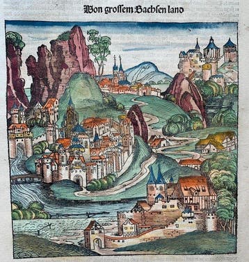 Hartmann Schedel/ Wohlgemut/ Pleydenwurff/Dürer - The, Antiek en Kunst