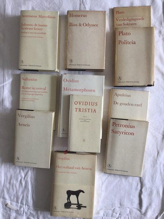 Baskerville; Vergilius; Ovidius; Homerus; Ammianus, Antiek en Kunst, Antiek | Boeken en Bijbels
