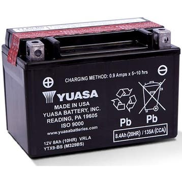 Yuasa Ytx9-Bs Accu Agm 12V 8Ah 150X87X105X105, Verzenden