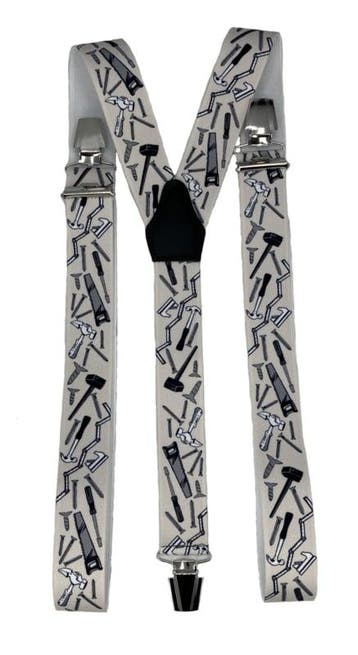 Bretels Timmerman (creme) met extra sterke clips, Verzenden, Nieuw