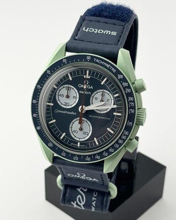 Omega x Swatch - MoonSwatch - Mission on Earth - Zonder, Sieraden, Tassen en Uiterlijk, Horloges | Heren, Nieuw