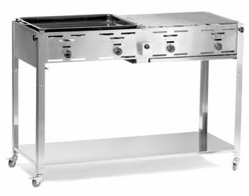 Hendi Gas Barbecue met onderstel en wielen, Verzenden, Nieuw in verpakking