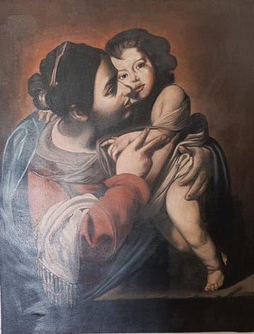 Scuola italiana (XX), Da Massimo Stanzione - Madonna col