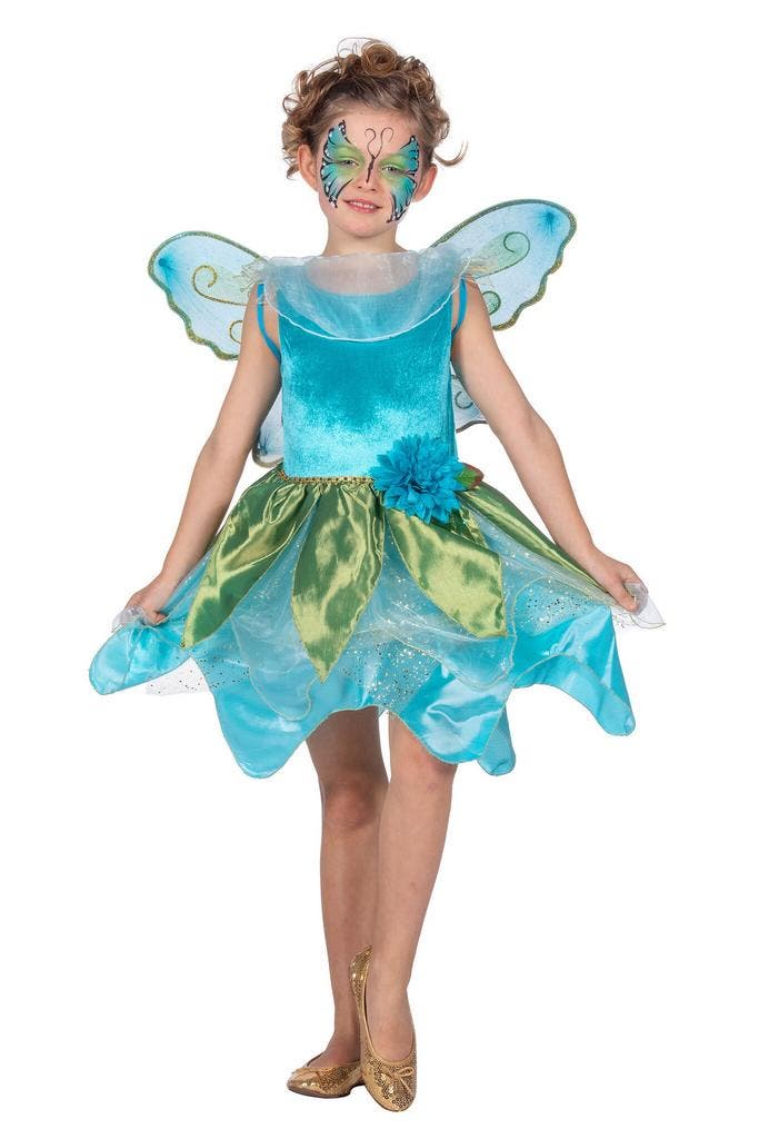 Vlinder Jurkje Aqua Mira Kind, Kleding | Dames, Carnavalskleding en Feestkleding, Nieuw, Ophalen of Verzenden