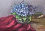 Mercè Xifra (1957) - Flores y memoria, Antiek en Kunst, Kunst | Schilderijen | Modern