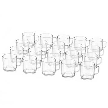 GGM Gastro | (50 stuks) Koffiekop - 200ml - Transparant |, Huis en Inrichting, Keuken | Servies, Verzenden, Nieuw, Kop(pen) en/of Schotel(s)