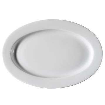 GGM Gastro | (12 stuks) PERA Weiß - bord - ovaal - porselein, Verzenden, Nieuw, Bord(en)