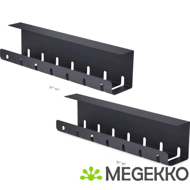 StarTech.com 2-Pack Kabelmanagement Tray voor onder bureau,, Computers en Software, Overige Computers en Software, Nieuw, Verzenden