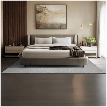 Kortpolig vloerkleed Soft Zone - 160 x 230 cm, grijs, Verzenden, Nieuw