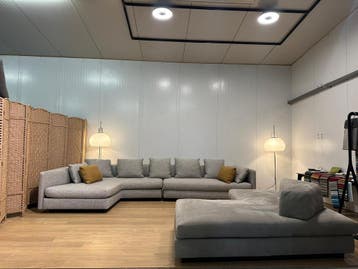 ZGAN Minotti Granville Hoekopstelling + GARANTIE, Ophalen of Verzenden, Zo goed als nieuw, Overige materialen, Design Complete Zithoek Minotti