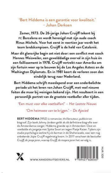 Cruijff, de magere jaren 9789401608565 Bert Hiddema, Verzenden, Zo goed als nieuw, Bert Hiddema